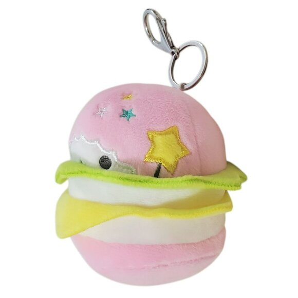 Sanrio Plush Burger Charm Clip Kidrobot Jacket Backpack Zipper Pull Key LALA - Picture 5 of 9